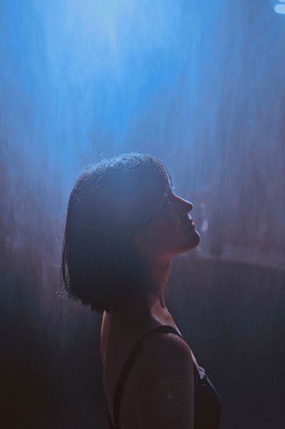 under the light
